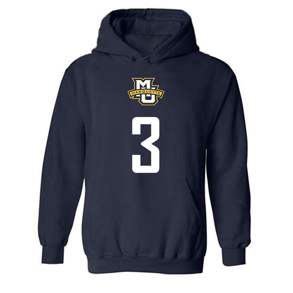 Marquette - NCAA Men's Soccer : Rio Pehar - Sports Shersey Hooded Sweatshirt-0
