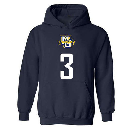 Marquette - NCAA Men's Soccer : Rio Pehar - Sports Shersey Hooded Sweatshirt-0