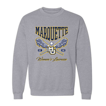 Marquette - NCAA Women's Lacrosse : Eliza Agate - Generic Sports Shersey Crewneck Sweatshirt-0