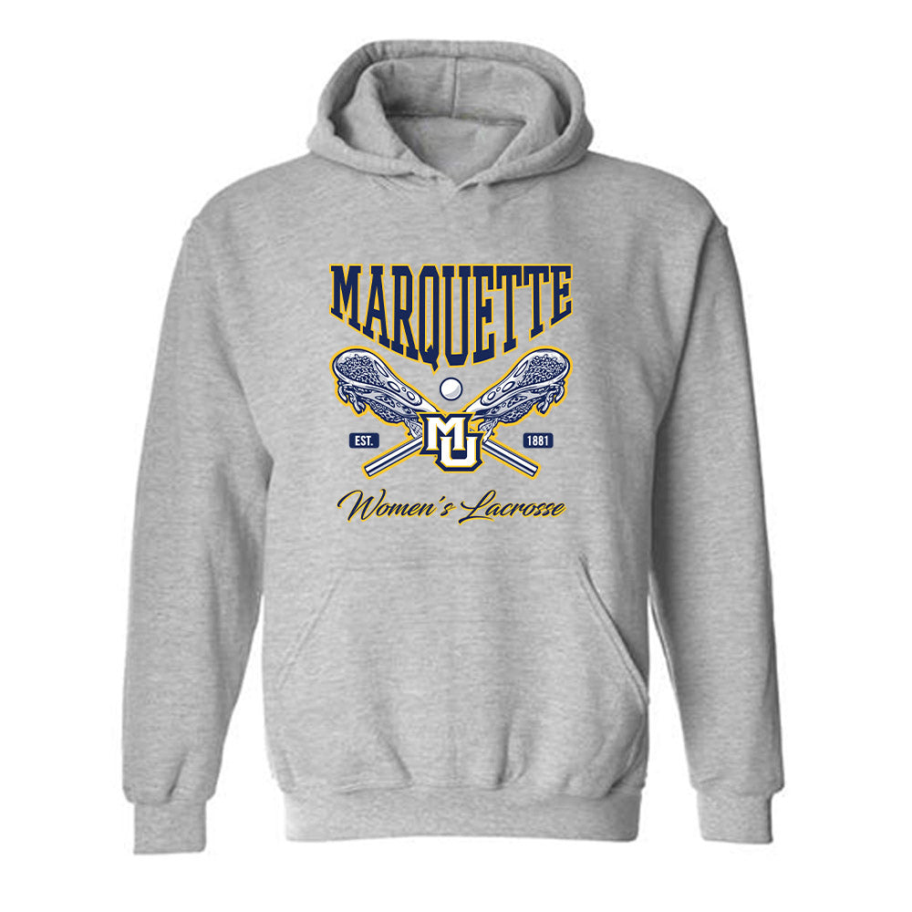 Marquette - NCAA Women's Lacrosse : Jillian Howell - Generic Sports Shersey Hooded Sweatshirt-0