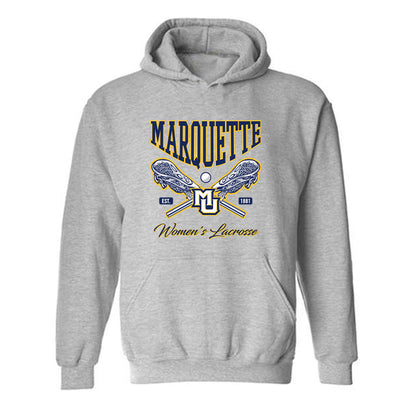 Marquette - NCAA Women's Lacrosse : Jillian Howell - Generic Sports Shersey Hooded Sweatshirt-0