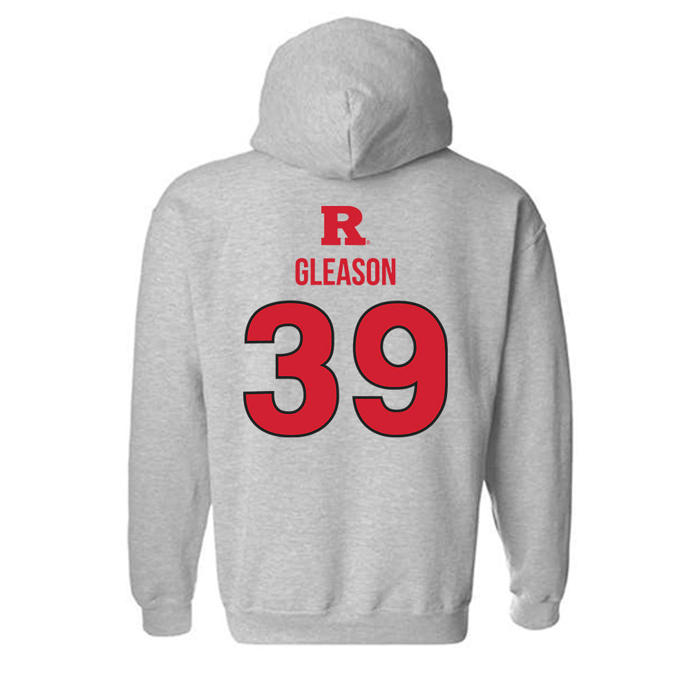 Rutgers - NCAA Baseball : Zachary Gleason - Sport Shersey Hooded Sweatshirt-1