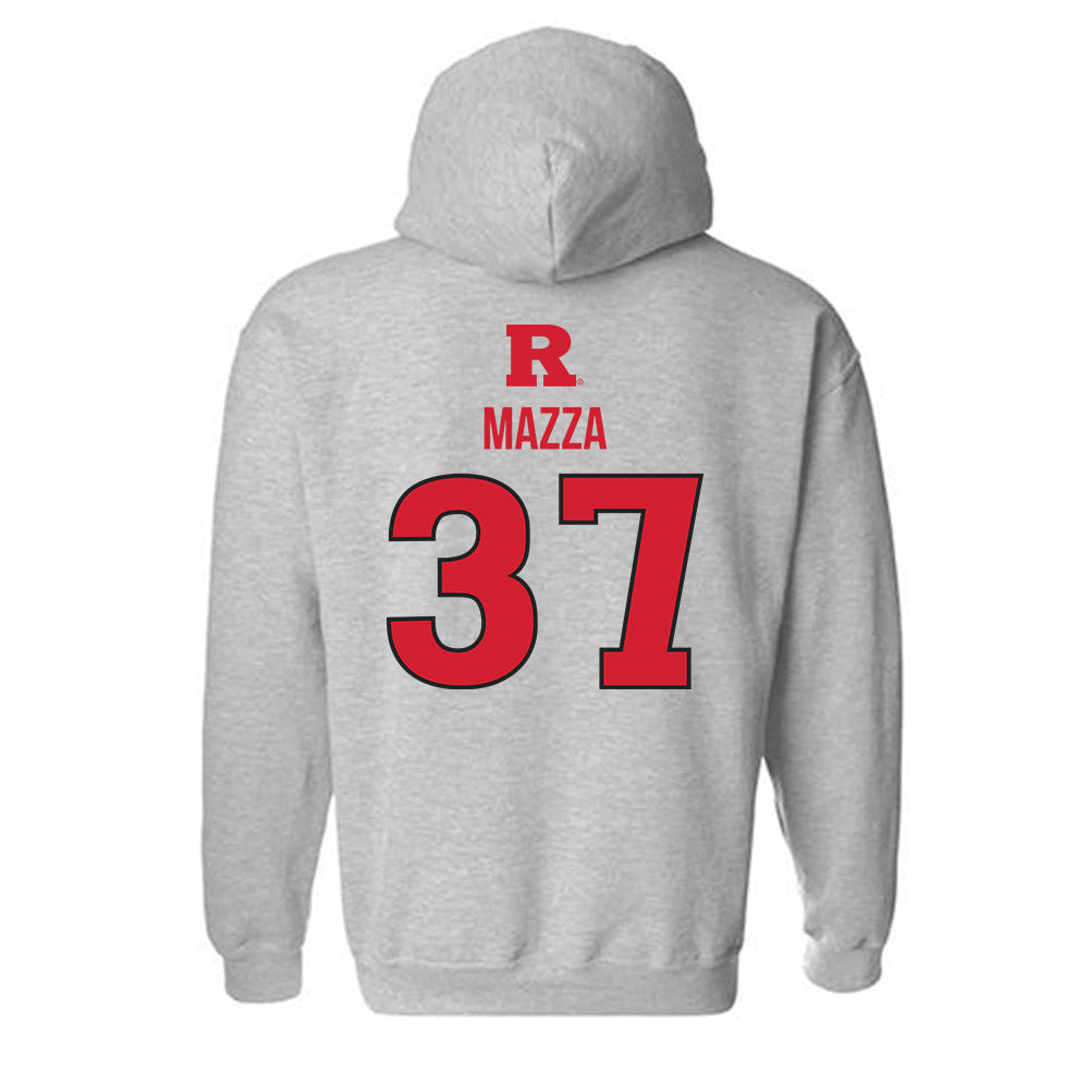 Rutgers - NCAA Baseball : Joe Mazza - Sport Shersey Hooded Sweatshirt-1