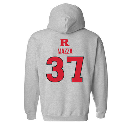 Rutgers - NCAA Baseball : Joe Mazza - Sport Shersey Hooded Sweatshirt-1