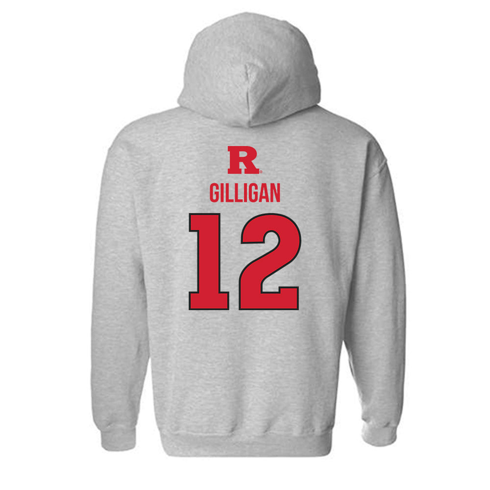 Rutgers - NCAA Baseball : Mickey Gilligan - Sport Shersey Hooded Sweatshirt-1