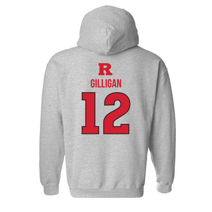 Rutgers - NCAA Baseball : Mickey Gilligan - Sport Shersey Hooded Sweatshirt-1