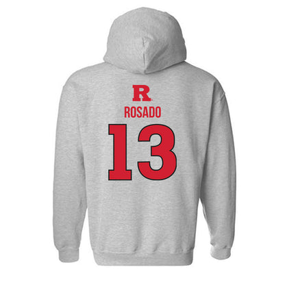 Rutgers - NCAA Baseball : Julius Rosado - Sport Shersey Hooded Sweatshirt-1