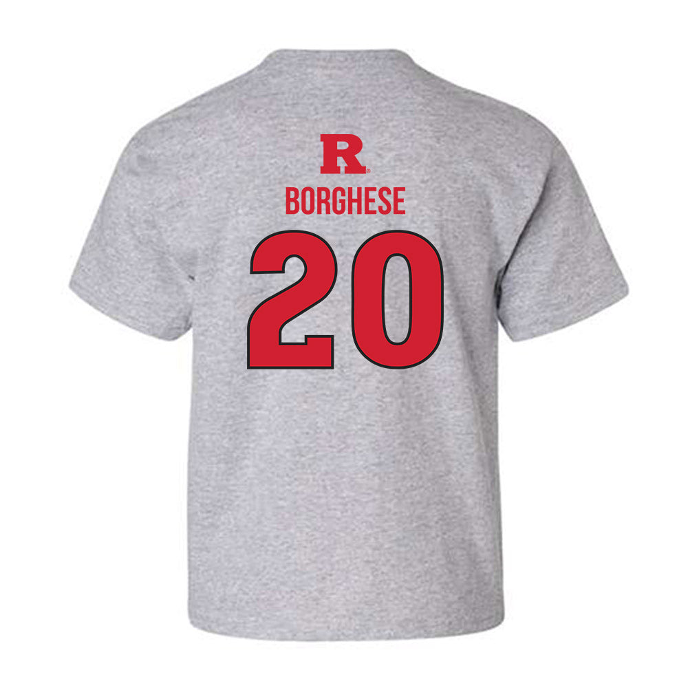 Rutgers - NCAA Baseball : Vincent Borghese - Sport Shersey Youth T-Shirt-1