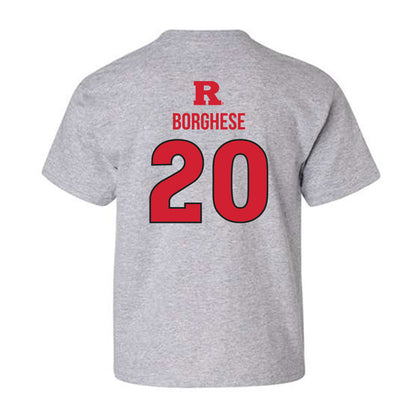 Rutgers - NCAA Baseball : Vincent Borghese - Sport Shersey Youth T-Shirt-1