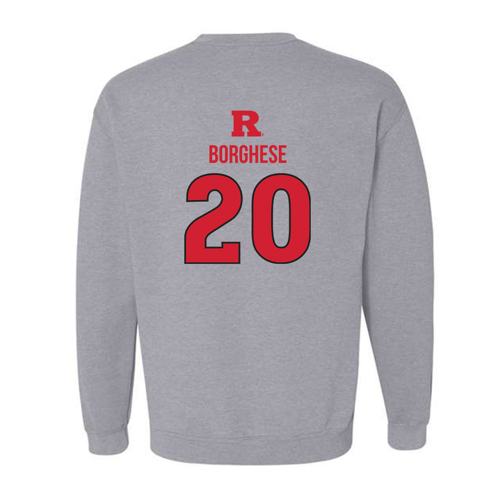 Rutgers - NCAA Baseball : Vincent Borghese - Sport Shersey Crewneck Sweatshirt-1