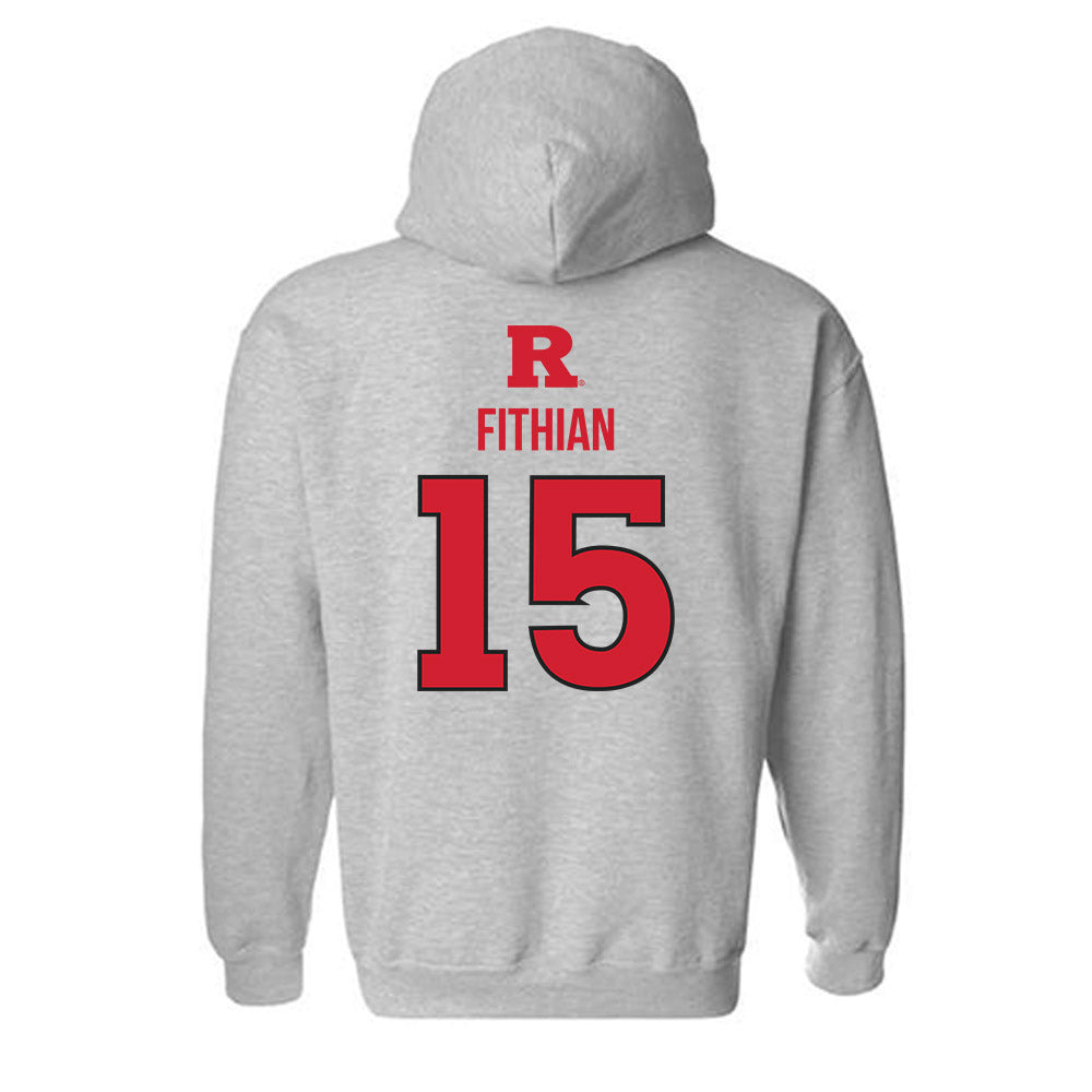Rutgers - NCAA Baseball : Luke Fithian - Sport Shersey Hooded Sweatshirt-1