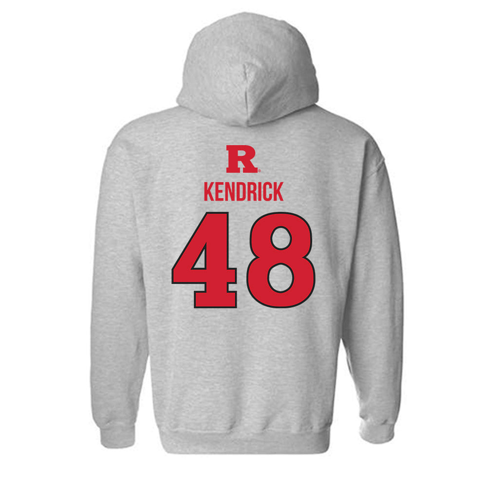 Rutgers - NCAA Baseball : Thomas Kendrick - Sport Shersey Hooded Sweatshirt-1