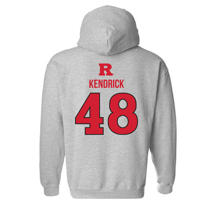 Rutgers - NCAA Baseball : Thomas Kendrick - Sport Shersey Hooded Sweatshirt-1