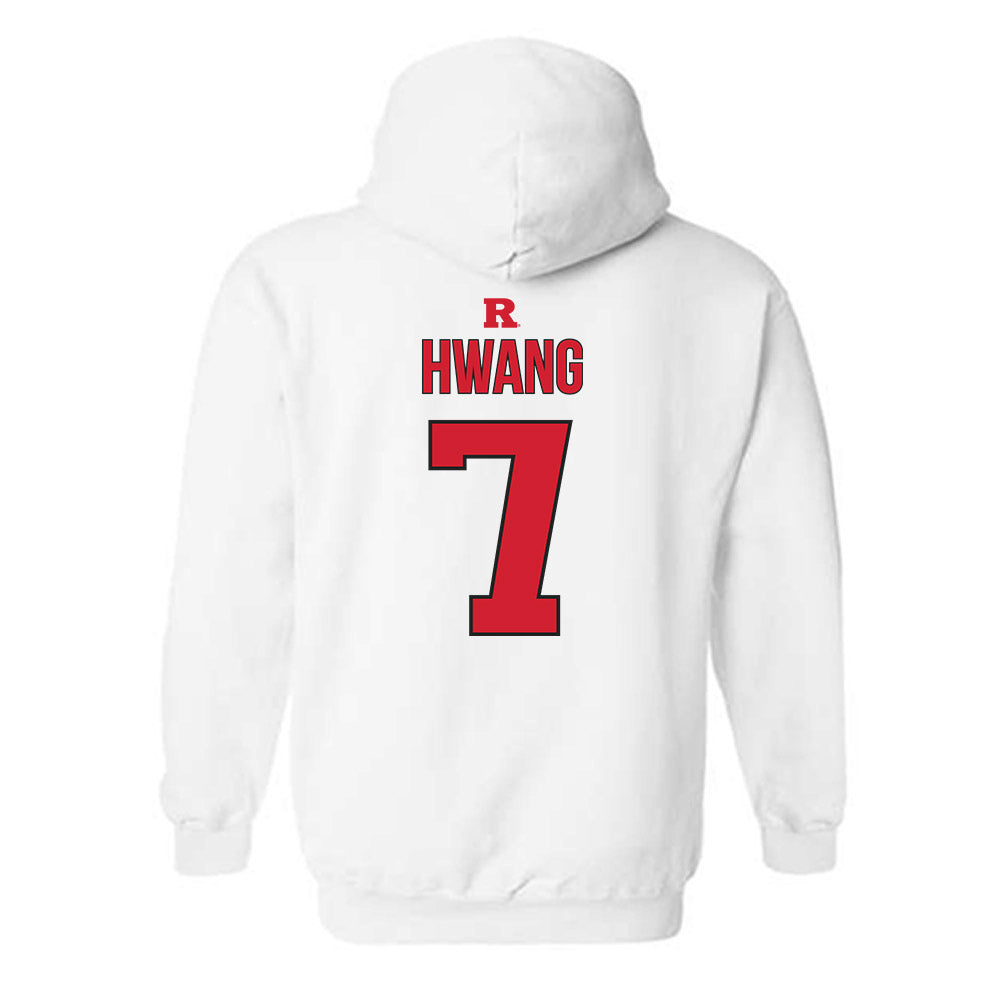 Rutgers - NCAA Softball : Riley Hwang - Sport Shersey Hooded Sweatshirt-1