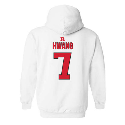 Rutgers - NCAA Softball : Riley Hwang - Sport Shersey Hooded Sweatshirt-1
