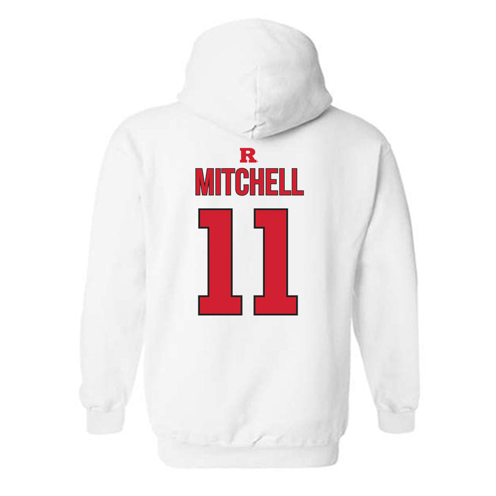 Rutgers - NCAA Softball : Mia Mitchell - Sport Shersey Hooded Sweatshirt-1