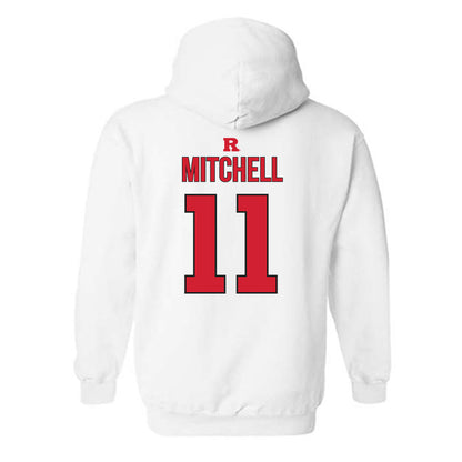 Rutgers - NCAA Softball : Mia Mitchell - Sport Shersey Hooded Sweatshirt-1