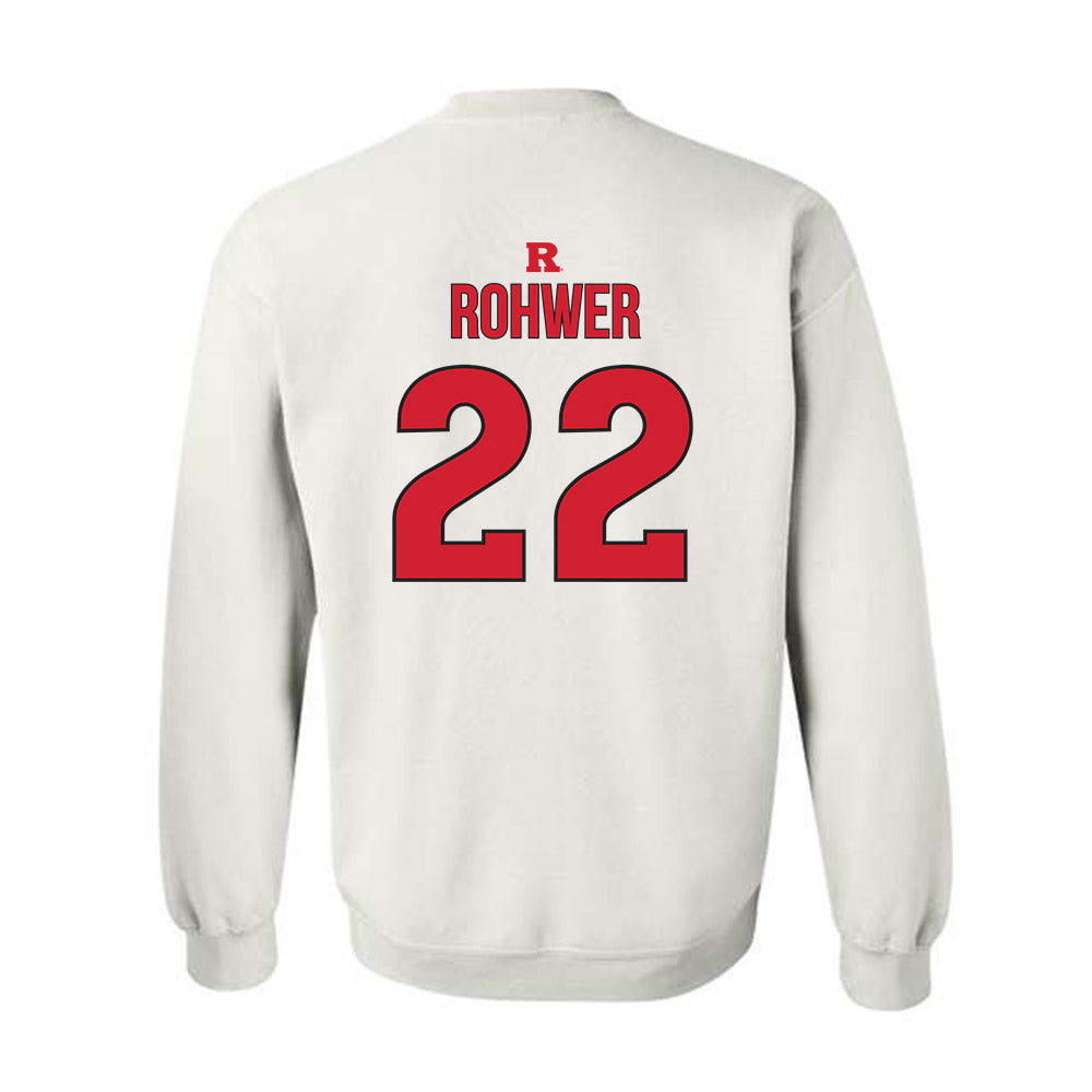 Rutgers - NCAA Softball : Sam Rohwer - Sport Shersey Crewneck Sweatshirt-1