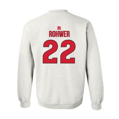 Rutgers - NCAA Softball : Sam Rohwer - Sport Shersey Crewneck Sweatshirt-1
