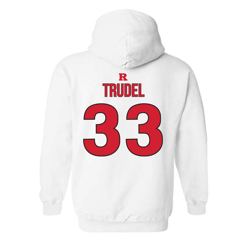 Rutgers - NCAA Softball : Desiree Trudel - Sport Shersey Hooded Sweatshirt-1