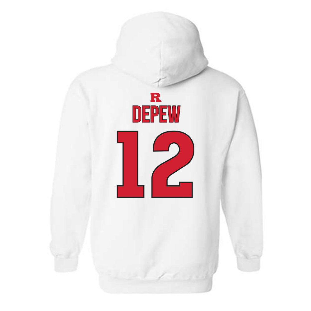 Rutgers - NCAA Softball : Laurelai DePew - Sport Shersey Hooded Sweatshirt-1