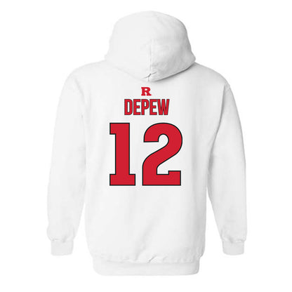 Rutgers - NCAA Softball : Laurelai DePew - Sport Shersey Hooded Sweatshirt-1