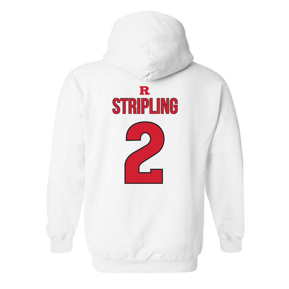 Rutgers - NCAA Softball : Hailey Stripling - Sport Shersey Hooded Sweatshirt-1