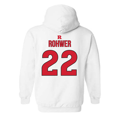 Rutgers - NCAA Softball : Sam Rohwer - Sport Shersey Hooded Sweatshirt-1