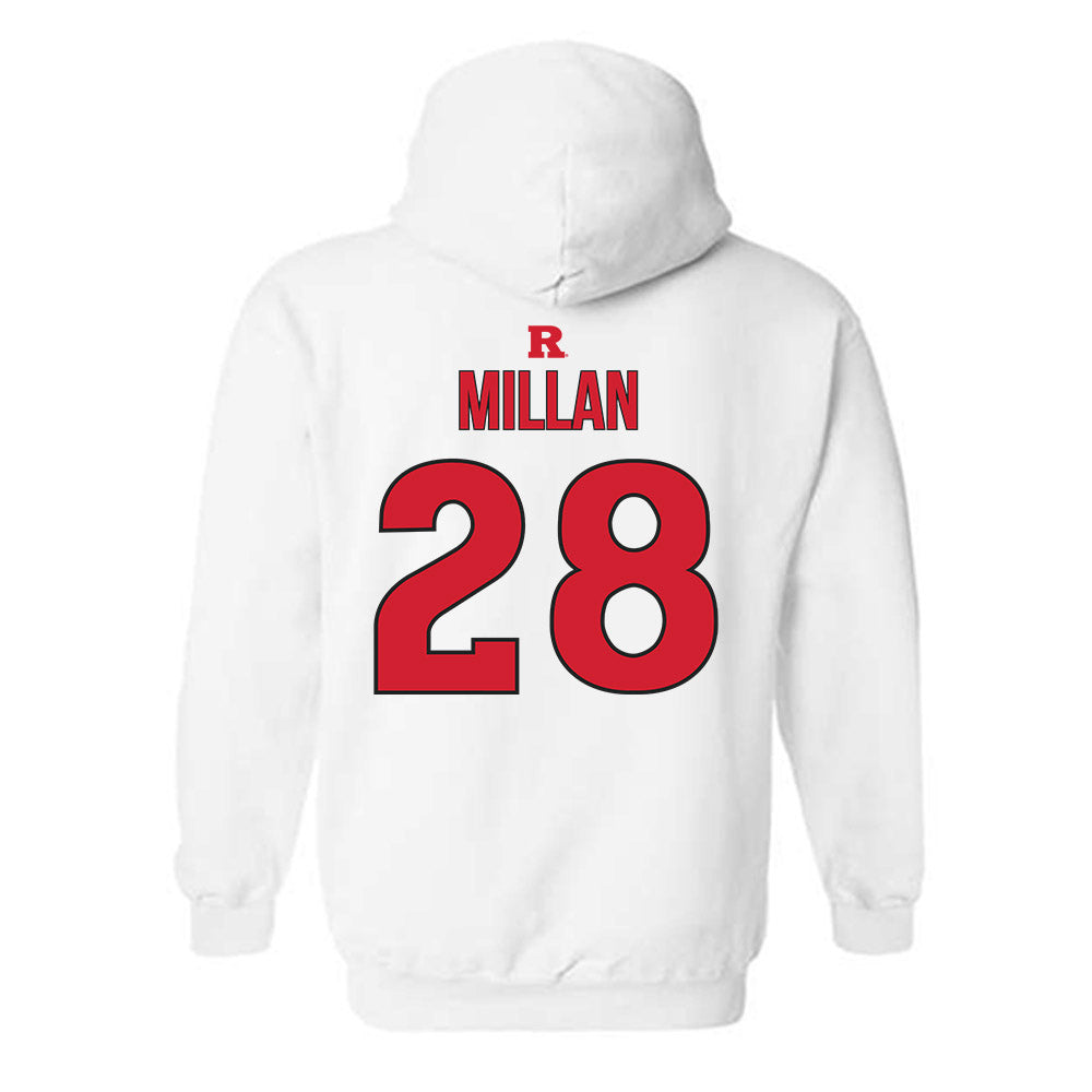 Rutgers - NCAA Softball : Rachel Millan - Sport Shersey Hooded Sweatshirt-1