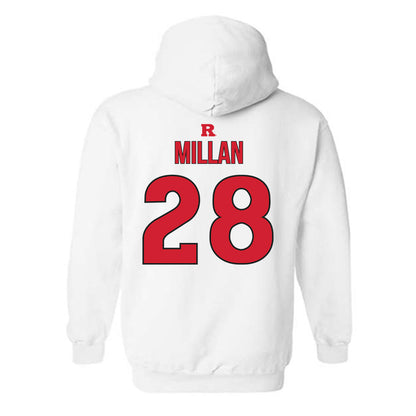 Rutgers - NCAA Softball : Rachel Millan - Sport Shersey Hooded Sweatshirt-1