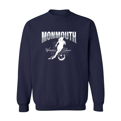 Monmouth - NCAA Women's Soccer : Evangeline Perdomo - Sports Shersey Crewneck Sweatshirt-0