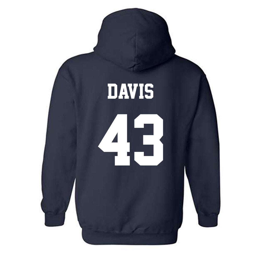 Monmouth - NCAA Football : Jake Davis - Classic Shersey Hooded Sweatshirt-1