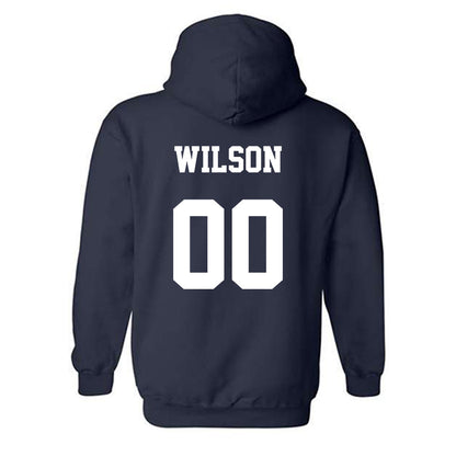 Monmouth - NCAA Football : Keisean Wilson - Classic Shersey Hooded Sweatshirt-1