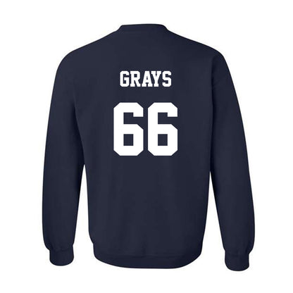 Monmouth - NCAA Football : Jayce Grays - Classic Shersey Crewneck Sweatshirt-1