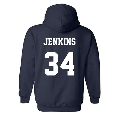 Monmouth - NCAA Men's Lacrosse : Jaeden Jenkins - Classic Shersey Hooded Sweatshirt-1