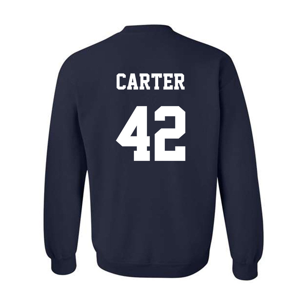 Monmouth - NCAA Football : Nolan Carter - Classic Shersey Crewneck Sweatshirt-1