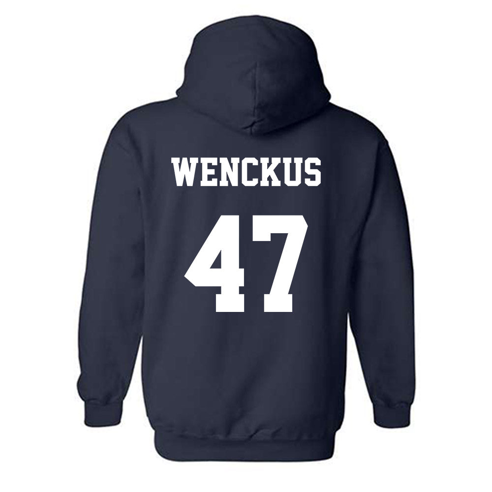 Monmouth - NCAA Baseball : Kyle Wenckus - Classic Shersey Hooded Sweatshirt-1