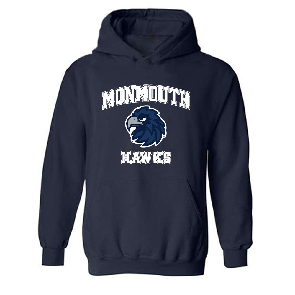 Monmouth - NCAA Football : Luke King - Classic Shersey Hooded Sweatshirt-0