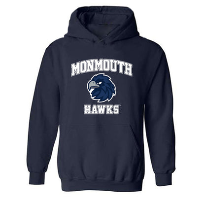 Monmouth - NCAA Football : Luke King - Classic Shersey Hooded Sweatshirt-0