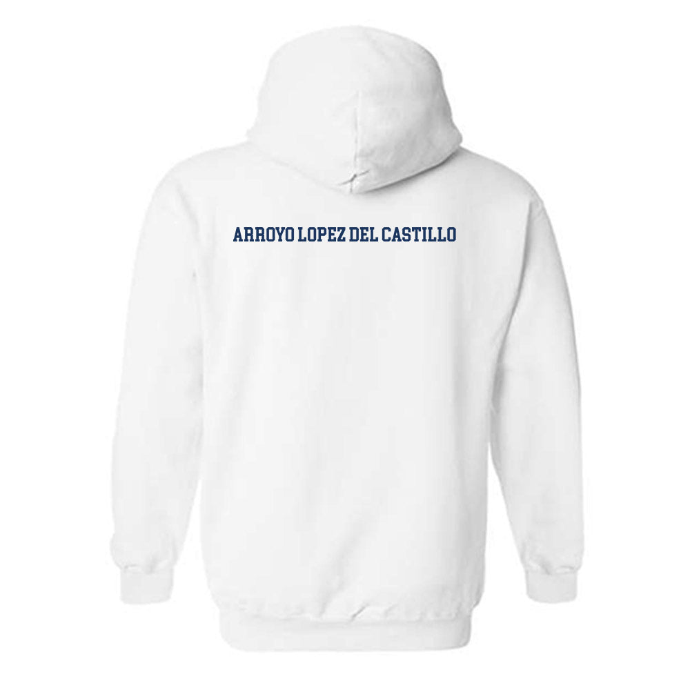 Monmouth - NCAA Men's Swimming & Diving : Izan Arroyo Lopez del Castillo - Classic Fashion Shersey Hooded Sweatshirt-1