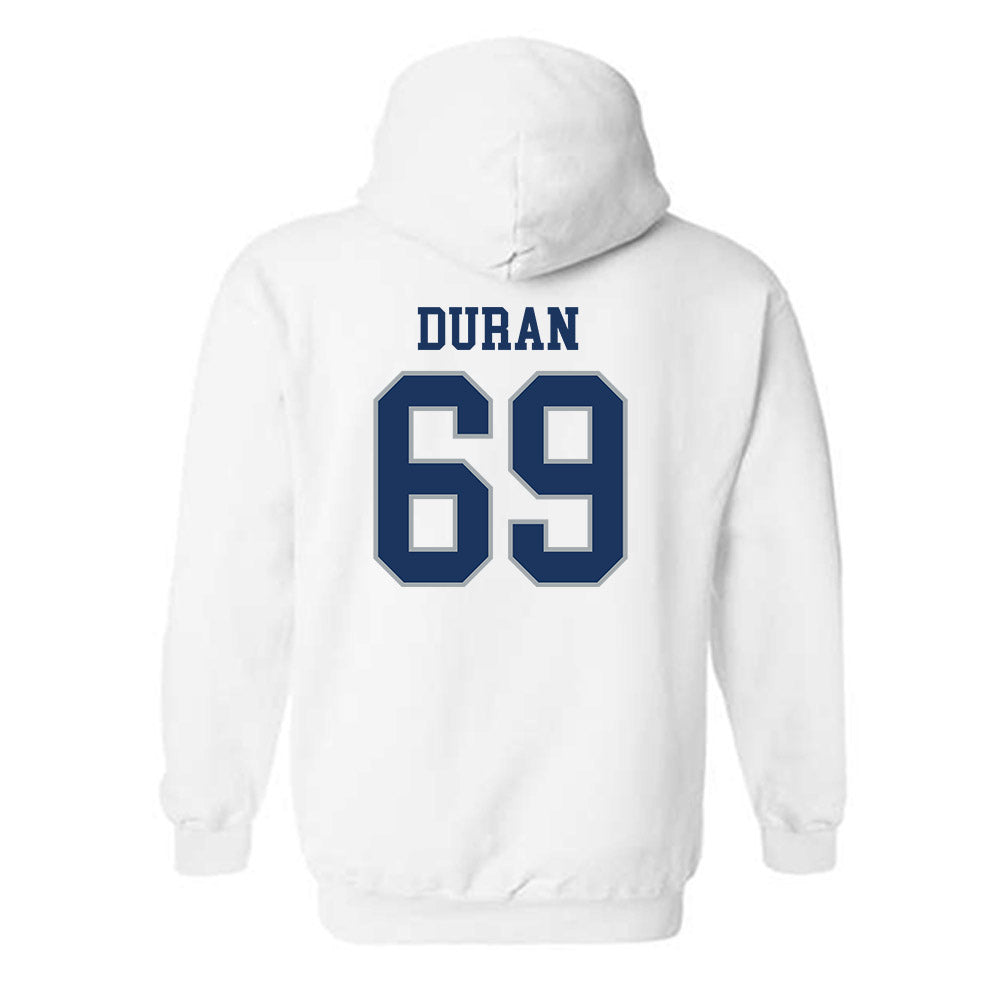 Monmouth - NCAA Football : Josh Duran - Classic Fashion Shersey Hooded Sweatshirt-1
