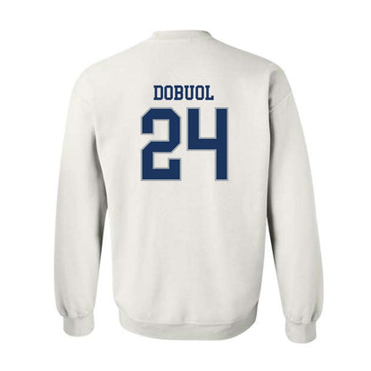 Monmouth - NCAA Men's Basketball : Jinup Dobuol - Classic Fashion Shersey Crewneck Sweatshirt-1