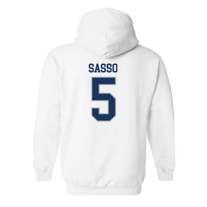Monmouth - NCAA Football : Charlie Sasso - Classic Fashion Shersey Hooded Sweatshirt