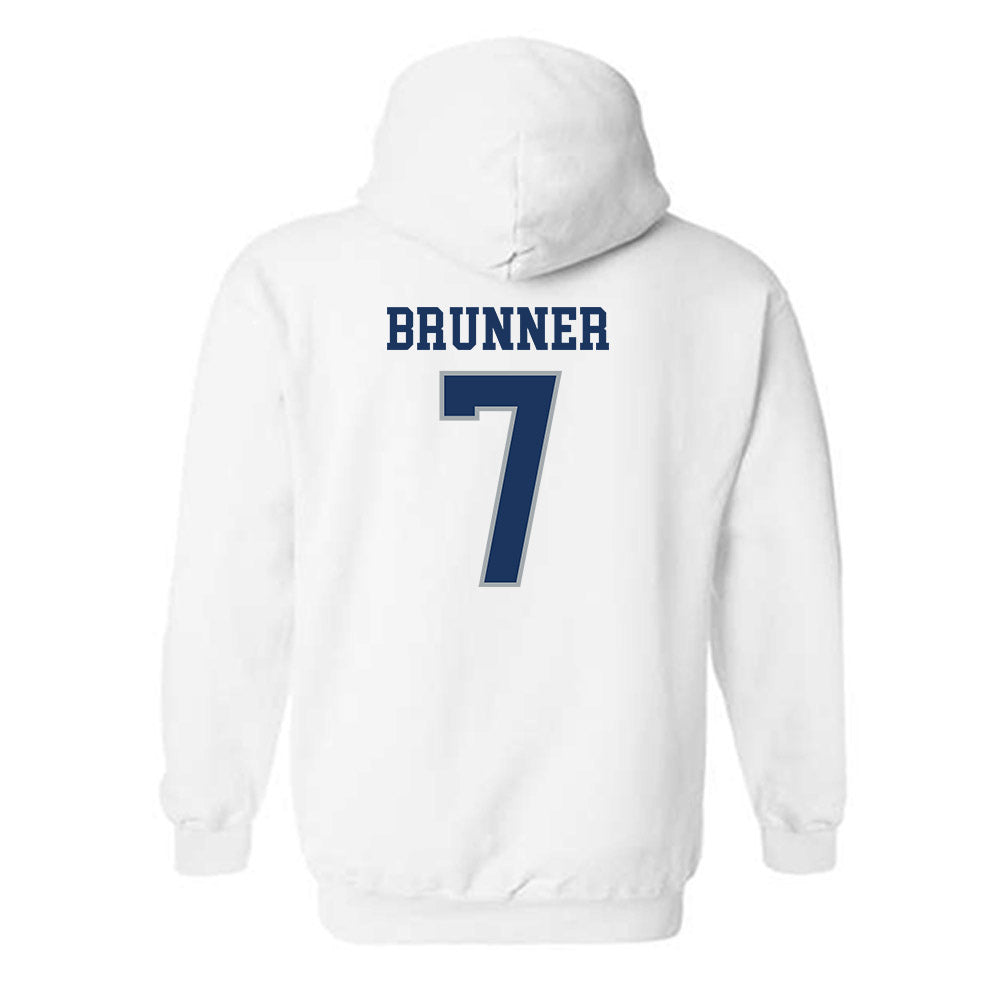 Monmouth - NCAA Baseball : Chase Brunner - Classic Fashion Shersey Hooded Sweatshirt-1