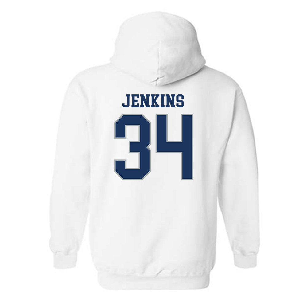 Monmouth - NCAA Men's Lacrosse : Jaeden Jenkins - Classic Fashion Shersey Hooded Sweatshirt-1