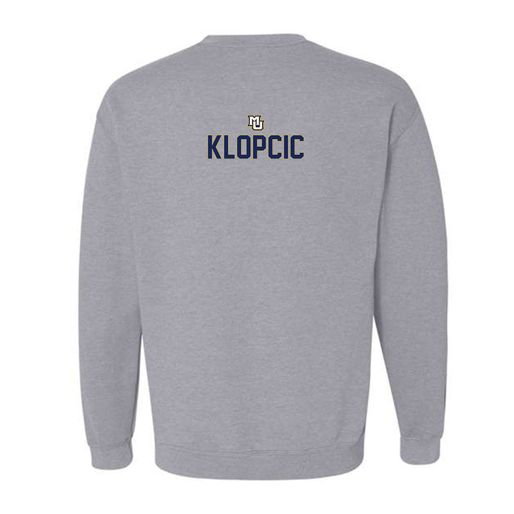 Marquette - NCAA Men's Track & Field : Andrew Klopcic - Generic Shersey Crewneck Sweatshirt-1