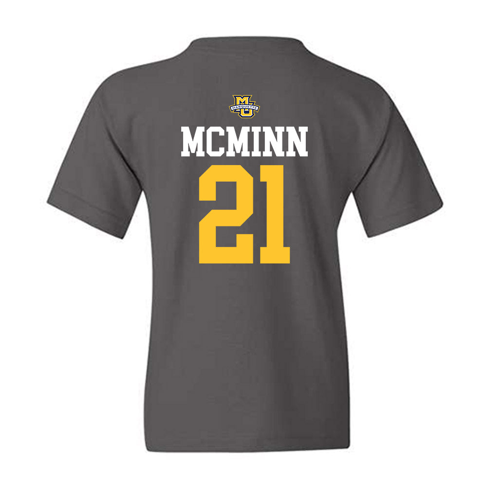 Marquette - NCAA Women's Soccer : Kiley McMinn - Sports Shersey Youth T-Shirt-1