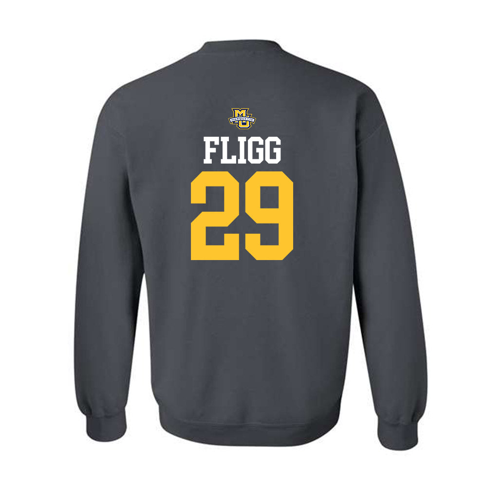 Marquette - NCAA Women's Soccer : Mary Fligg - Sports Shersey Crewneck Sweatshirt-1