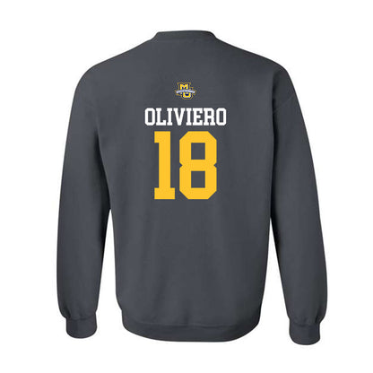 Marquette - NCAA Women's Soccer : Capri Oliviero - Sports Shersey Crewneck Sweatshirt-1