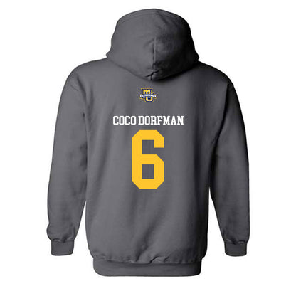 Marquette - NCAA Women's Soccer : Coco dorfman Coco dorfman - Sports Shersey Hooded Sweatshirt-1